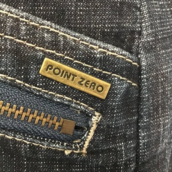 Point Zero Dark Wash Short Sleeve Denim Dress Size 13 - Picture 10 of 13